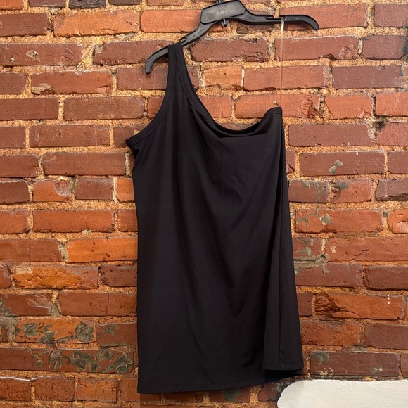 All in Motion Black One Shoulder Athletic Dress Built in Bra Size XL - Picture 2 of 5